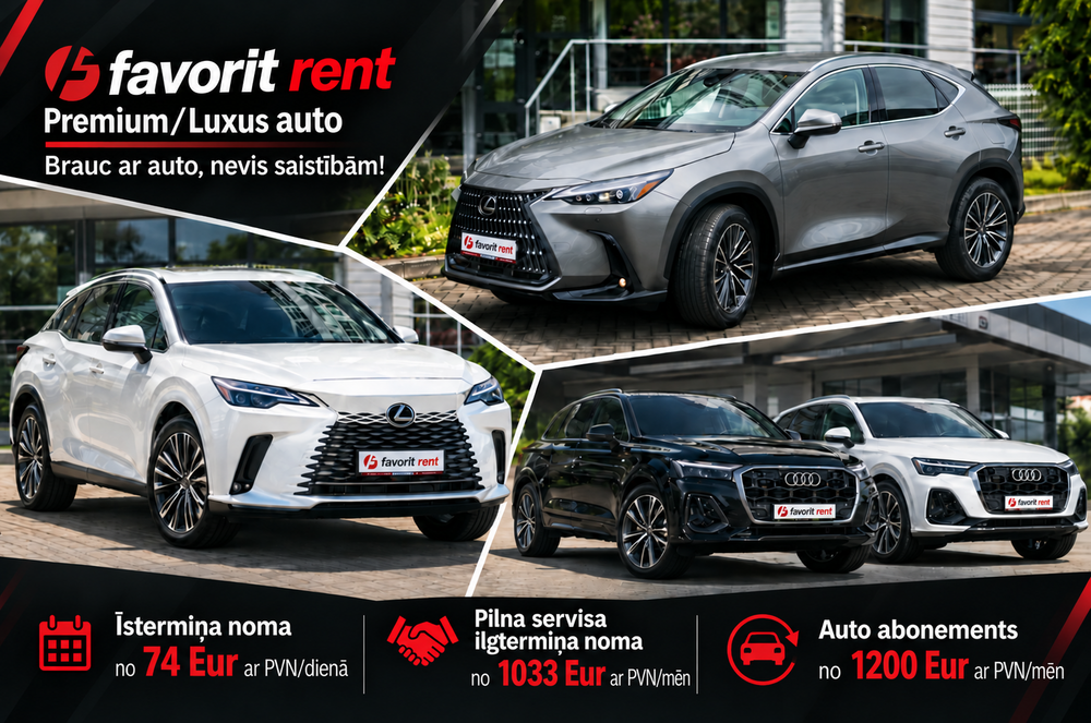 Izvēlies 2026. gada Premium/Luksus klases jaunu auto un brauc ar pārliecību.